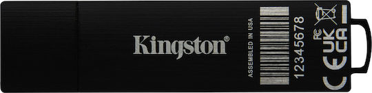 Kingston Ironkey D500s 16GB USB 3.2 Stick Μαύρο