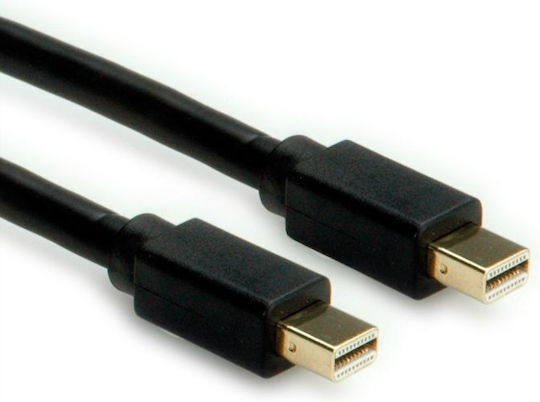 Roline Cable mini DisplayPort male - mini DisplayPort male 2m Μαύρο (11.04.5818-10)
