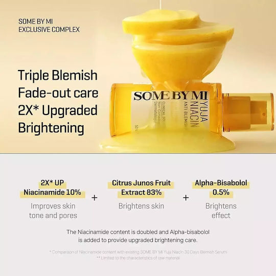 Some By Mi Yuja Niacin Serum Face with Niacinamide for Radiance 50ml