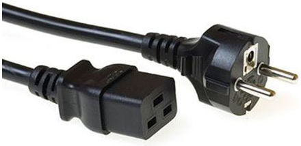 Intronics Schuko - IEC C19 Cable 5m Μαύρο AK5148