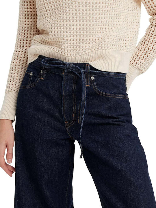 XL Straight Women's Jean Pants in Loose Fit Dark Indigo
