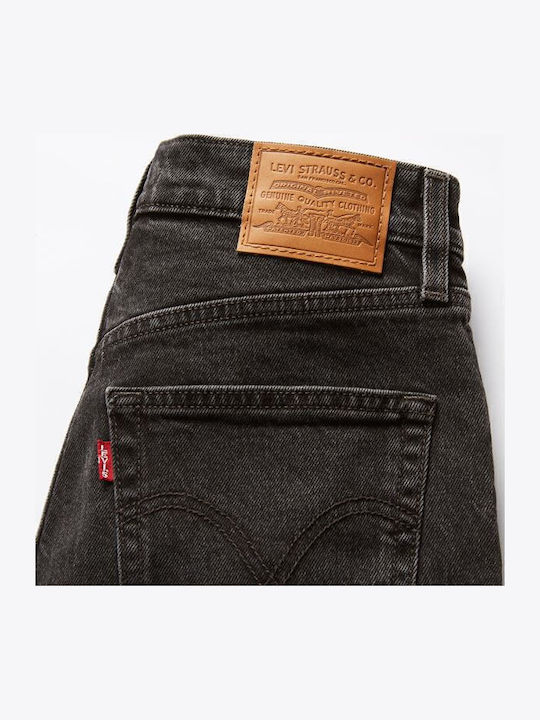 Ribcage Women's Jean Pants Flared in Slim Fit Black