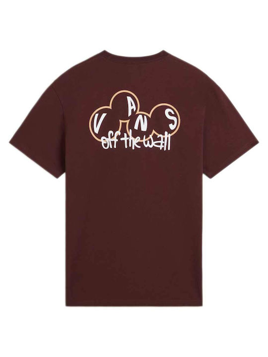 Vans T-shirt Bărbătesc cu Mânecă Scurtă Burgundy