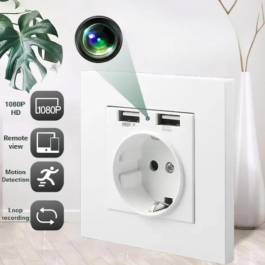 Wall Socket Spy Camera Iuni Pr1 16gb Wi-fi Full Hd Motion Sensor