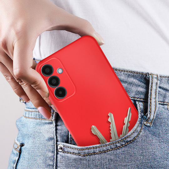 Avizar Case Galaxy A15 Semi-rigid Soft-touch Red