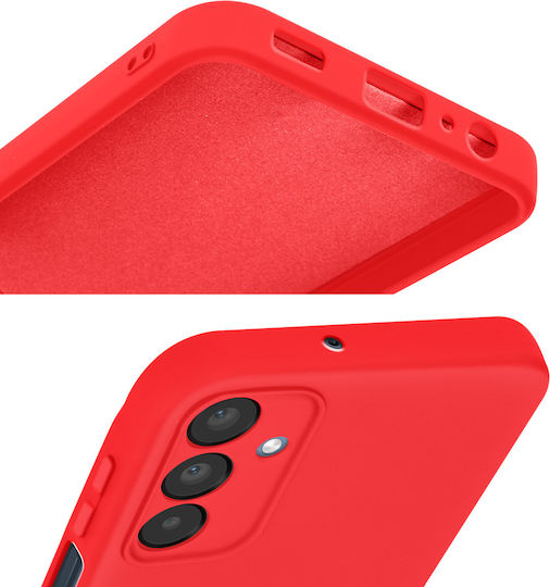 Avizar Case Galaxy A15 Semi-rigid Soft-touch Red