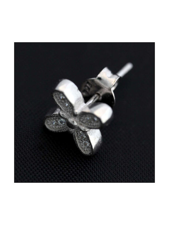 Earrings In 925 Silver Butterfly Stones