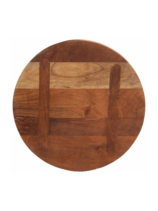 vidaXL Rund Tischoberfläche aus Massivholz in Braun Farbe 40x40x2.5cm 370034 1Stück