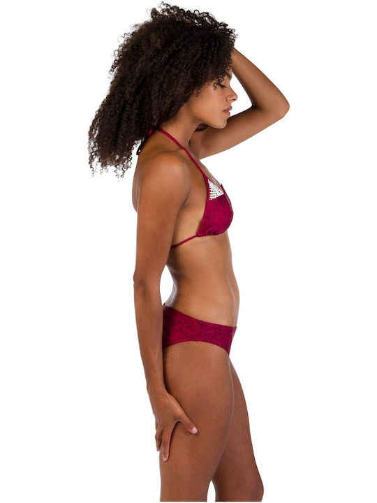 Protest Bikini Slip with Ties Red