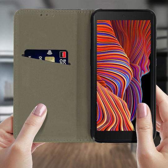 Folio-Hülle Samsung Galaxy Xcover 5 Magnetische Hülle Kartenhalter Ständer Schwarz