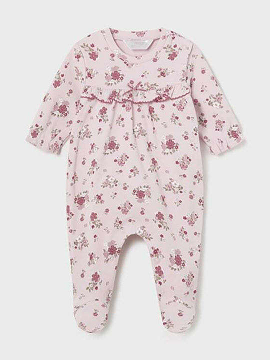 Mayoral Baby Bodysuit Set Long-Sleeved Pink 2pcs