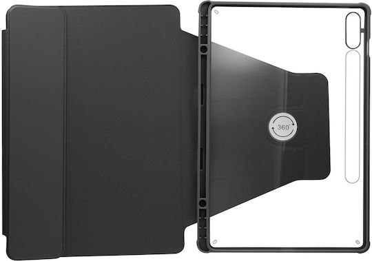 Avizar Флип капак Въртящ се с Клавиатура Черен (Samsung Galaxy Tab S9 FE Plus) FOLIO-SLIM-BK-X610