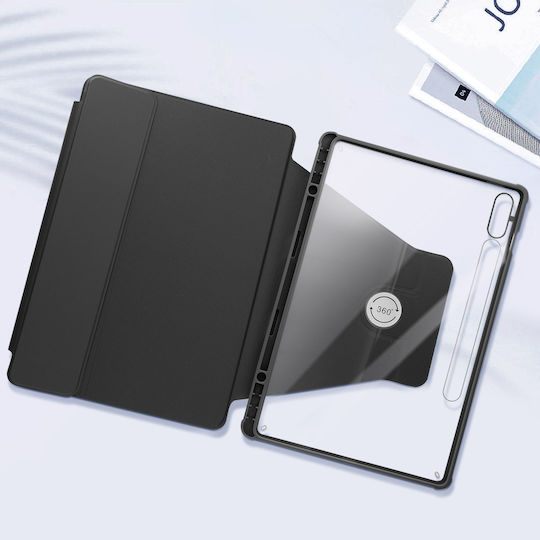 Avizar Флип капак Въртящ се с Клавиатура Черен (Samsung Galaxy Tab S9 FE Plus) FOLIO-SLIM-BK-X610