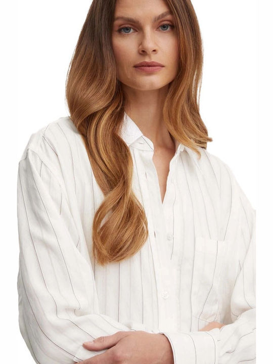 Baredana Women's Long Sleeve Shirt White