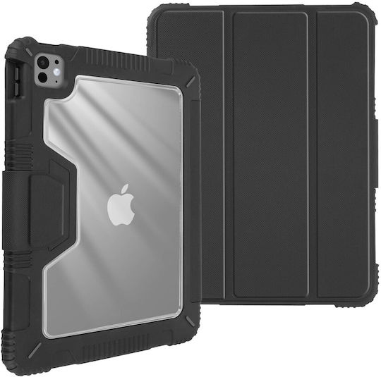 Akashi Flip Cover με Πληκτρολόγιο Μαύρη (iPad Pro 2024 11")
