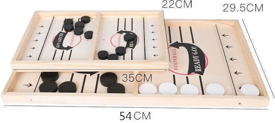 Interactive Foosball Game Flippy Ice Hockey Tip Wooden 10 Game Pieces +4 Years 54 X 29 Cm Multicolor