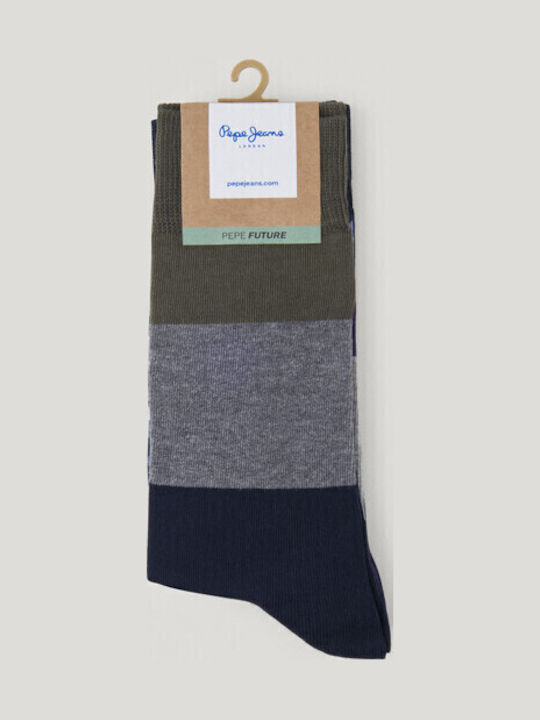 Pepe Jeans Чорапи с Дизайн Blue 3Пакет