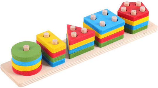 Shape Sorting Toy made of Wood for 36++ Months (Various Designs/Assortments of Designs) 1pc