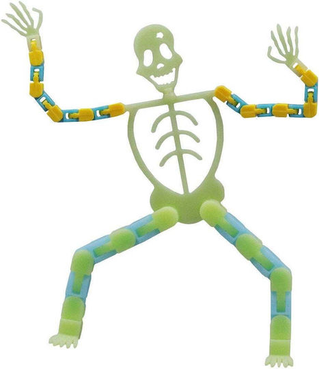 Mobile Phone Holder Adult Decompression Toy Halloween Skeleton Light Type Green Length 17 Cm