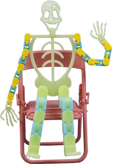 Mobile Phone Holder Adult Decompression Toy Halloween Skeleton Light Type Green Length 17 Cm
