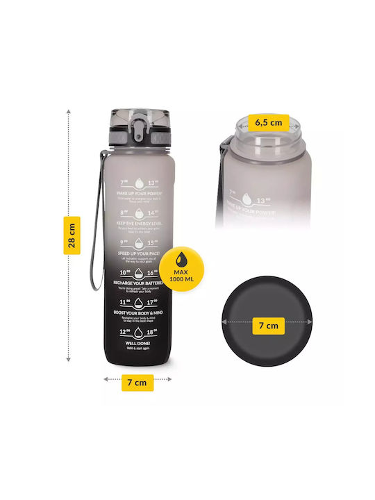4FIZJO Cycling Water Bottle 1000ml Black