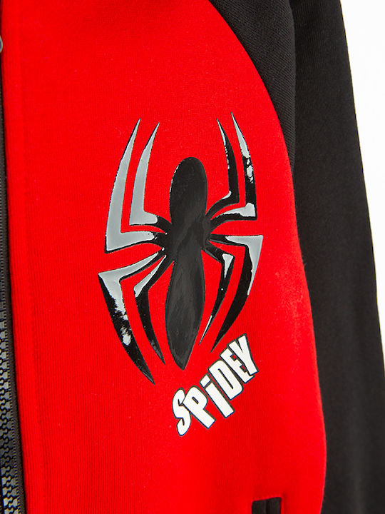 Hanorac pentru copii cu Glugă Negru Spiderman