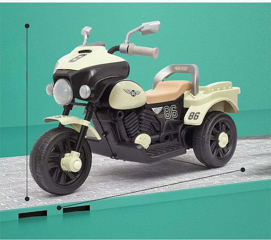 Motocicletă pentru copii Electrică Alb