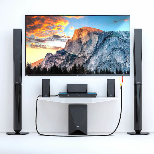 HDMI към 3x RCA мъжки видео и аудио адаптер кабел 1.5м-HD-AV994 Linq черен