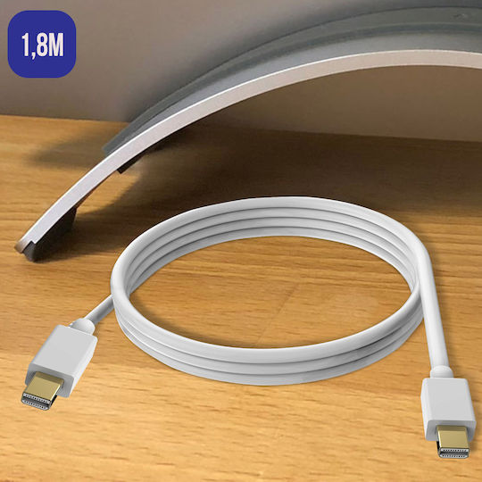 Avizar Cable mini DisplayPort male - mini DisplayPort male 1.8m White ()
