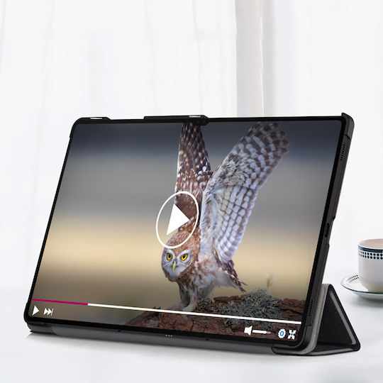 Avizar Flip Cover Μαύρη (Samsung Galaxy Tab S9 Ultra)