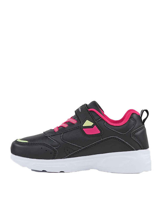 Wave PU Low Cut K Детски Спортни Обувки Running с Велкро Черни
