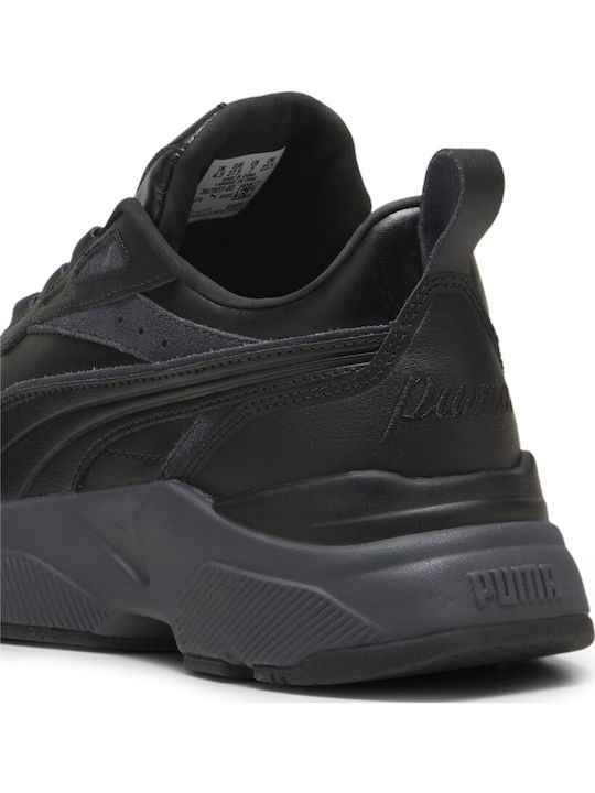 Cassia Lux Damen Chunky Sneakers Schwarz