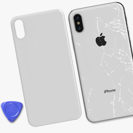 Clappio Capac Baterie Argintiu pentru iPhone XS