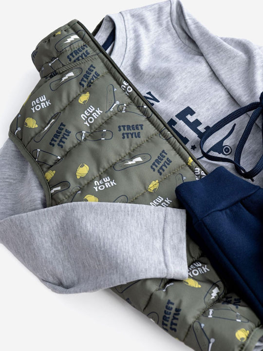 Funky Kids Sweatpants Set Gray