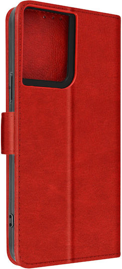 Folio Oppo Reno 8 Pro 5G Brieftaschenhülle mit Video-Ständer-Funktion Rot
