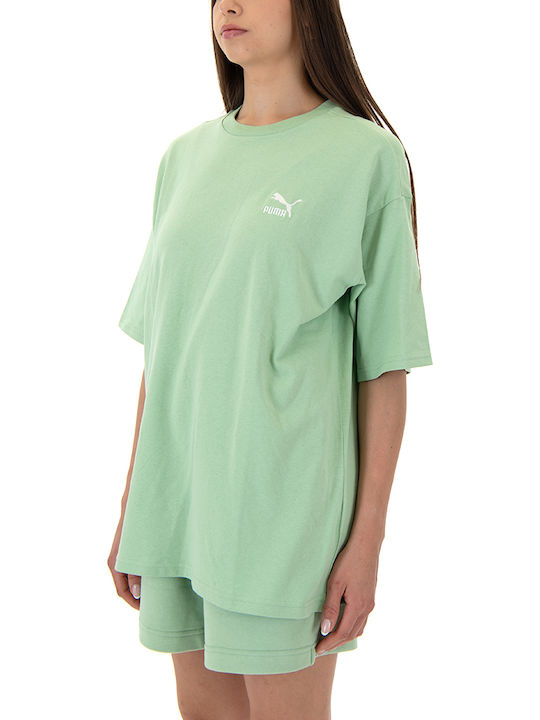 Better Classics Logo Tricou Sport Oversized Damă Verde
