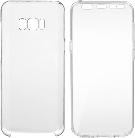 360° Case Samsung Galaxy S8 Plus Flexible Front & Rigid Back – Transparent