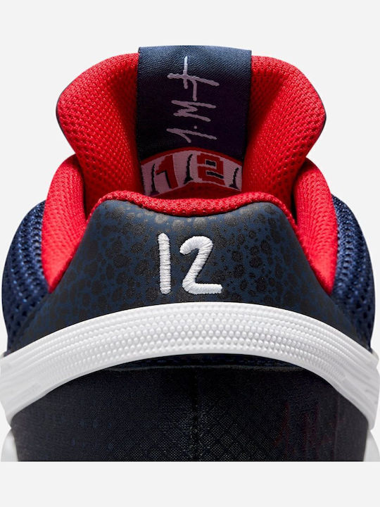 Ja 1 Low Basketball Shoes Midnight Navy / White / University Red