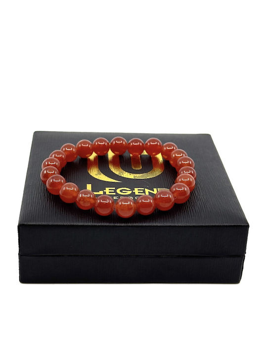 Rotes elastisches Armband mit natürlichen Amethyststeinen