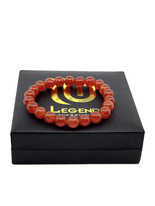 Rotes elastisches Armband mit natürlichen Amethyststeinen