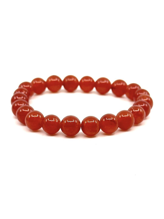 Rotes elastisches Armband mit natürlichen Amethyststeinen