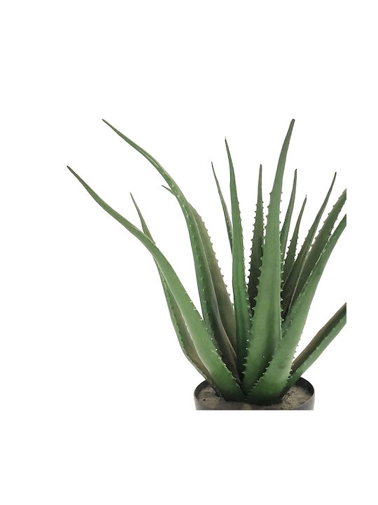 Inart Plantă Artificială în Ghiveci Aloe Green 51cm 1buc