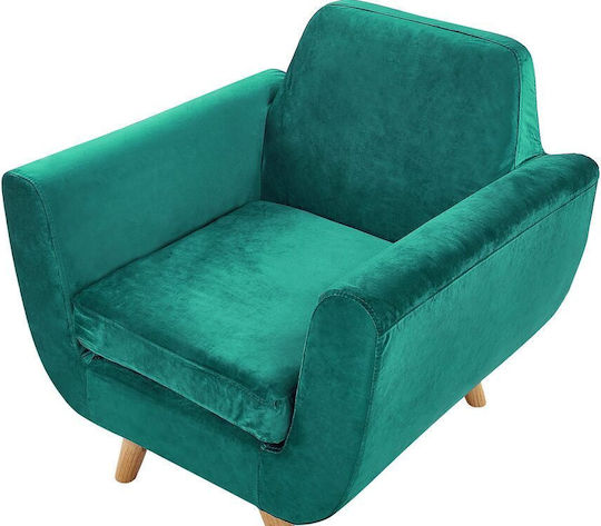 Beliani Husă Elastică Fotoliu Green Velvet 80εκ. 1buc