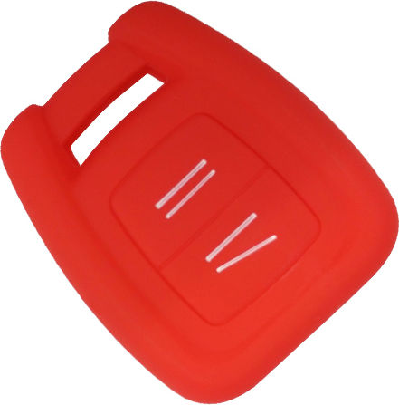 Car Key Cover Case made of with 2 Buttons for Opel in Blue Color