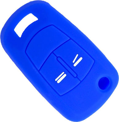Car Key Cover Case made of with 2 Buttons for Opel in Red Color