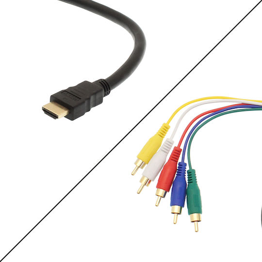 Composite male to Component male 1.5m Cable (KYL-HD-5RCA15M)