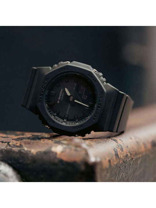 Casio G-shock Ψηφιακό Ανδρικό Ρολόι Χρονογράφος Μπαταρίας με Μαύρο Καουτσούκ Λουράκι