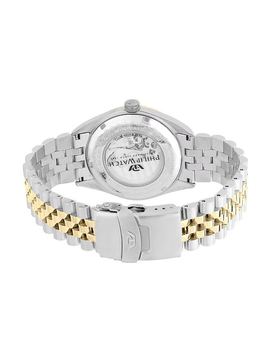 Philip Watch Men's Watch Automatic with Silver Metal Bracelet
