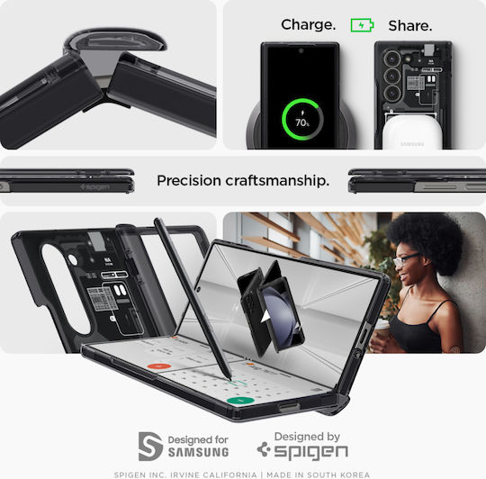 Spigen Ultra Hybrid Pro Задна корица Пластмаса 2мм Прозрачен (Galaxy Z Fold6)