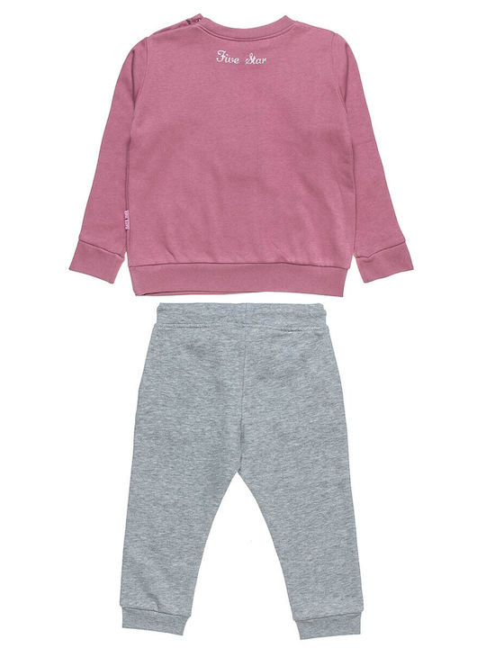 Alouette Kids Sweatpants Set Pink Five Star